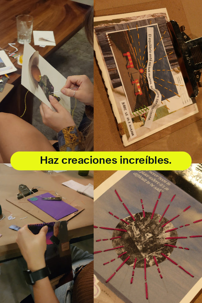 KIT DE BORDADO SOBRE PAPEL / MEDITACIÓN CREATIVA