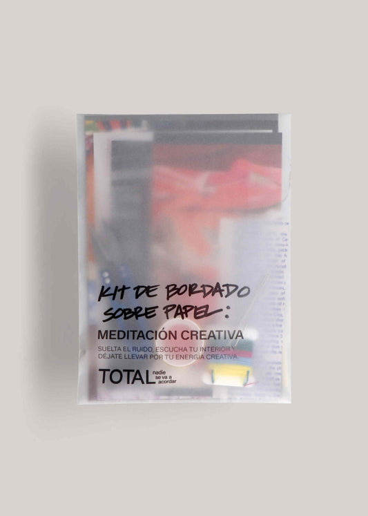 KIT DE BORDADO SOBRE PAPEL / MEDITACIÓN CREATIVA